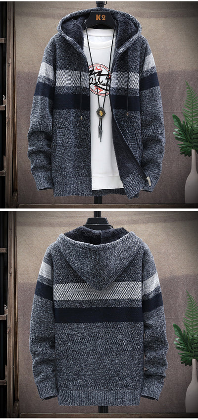 Knit sweater long sleeve sweater coat cardigan