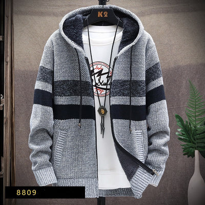 Knit sweater long sleeve sweater coat cardigan